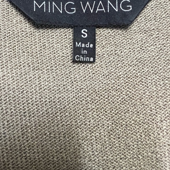 Ming Wang Beige Layering Tank Shirt Braided Scoop Neckline Size Small - Picture 2 of 10